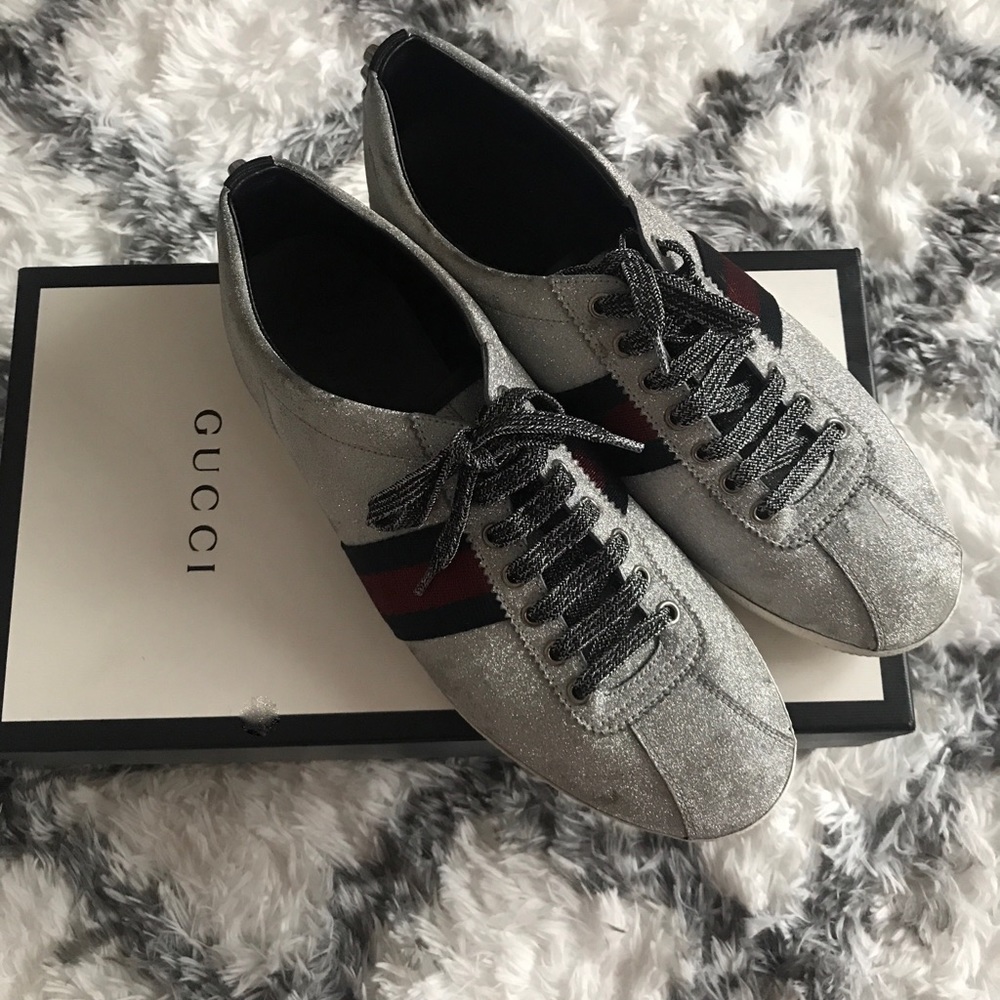 Gucci Bambi Metallic Trainer